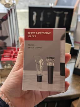 Set bouchon verseur + pompe à air